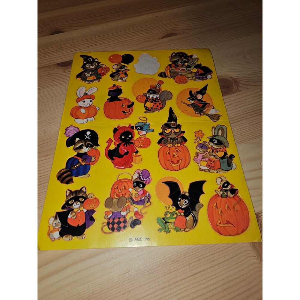 1 Sheet Vintage American Greetings Halloween Stickers